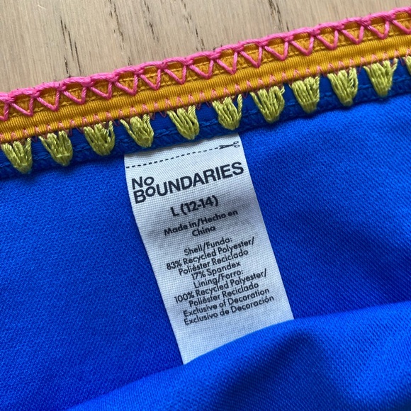 No Boundaries Blue and Orange Bikini Set - Picture 3 of 3